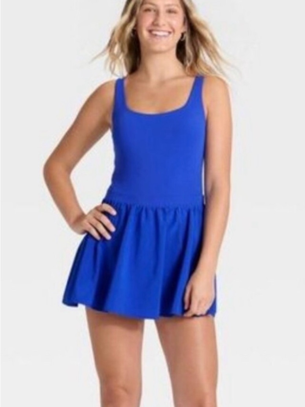 JoyLab Royal Blue Mini Dress